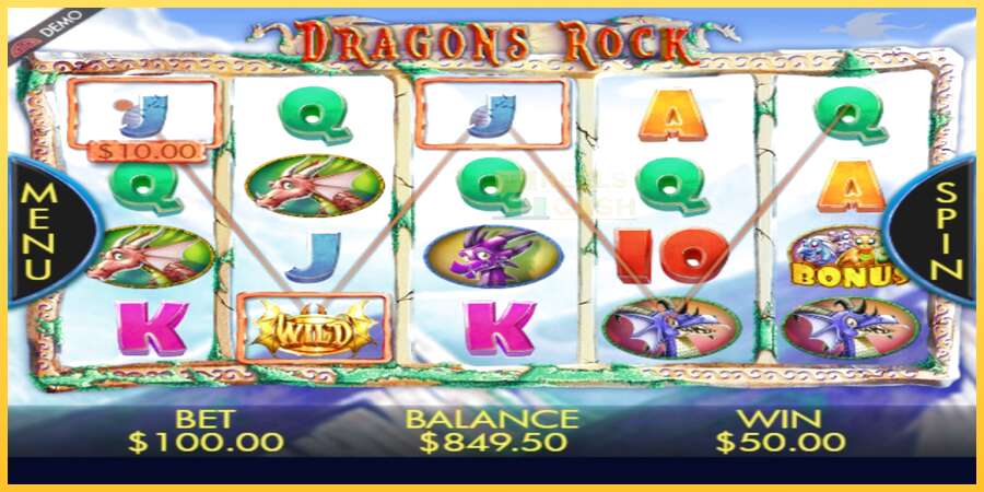 Dragons Rock акча үчүн оюн машинасы, сүрөт 3