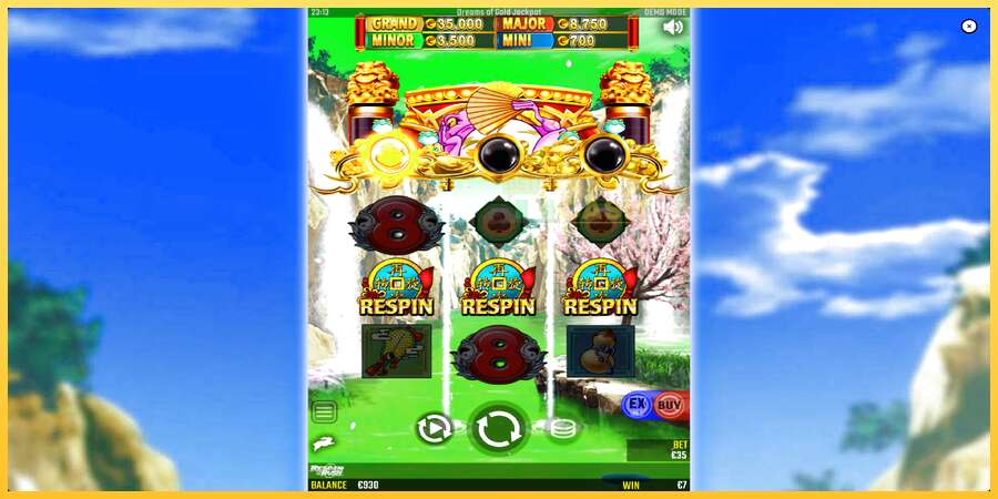 Dreams of Gold Jackpot акча үчүн оюн машинасы, сүрөт 3