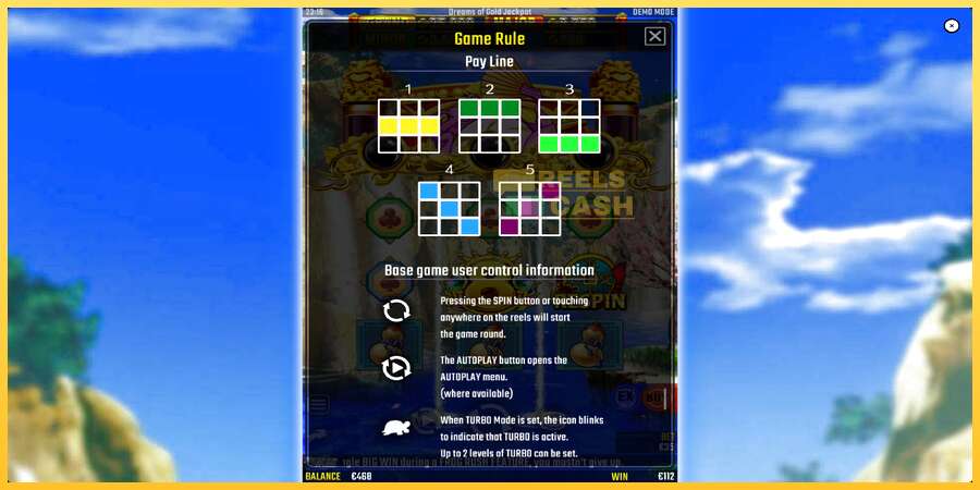 Dreams of Gold Jackpot акча үчүн оюн машинасы, сүрөт 7