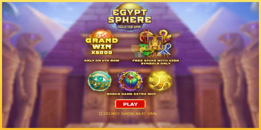 Egypt Sphere акча үчүн оюн машинасы, сүрөт 1