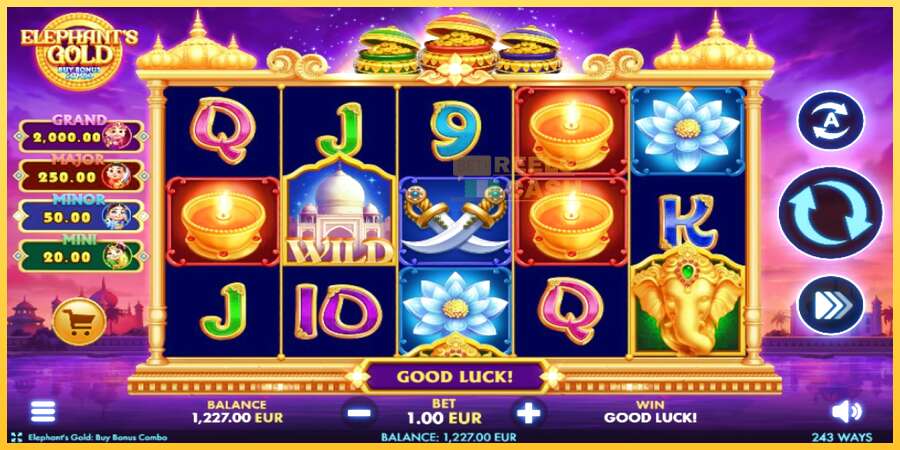 Elephants Gold Buy Bonus Combo акча үчүн оюн машинасы, сүрөт 2