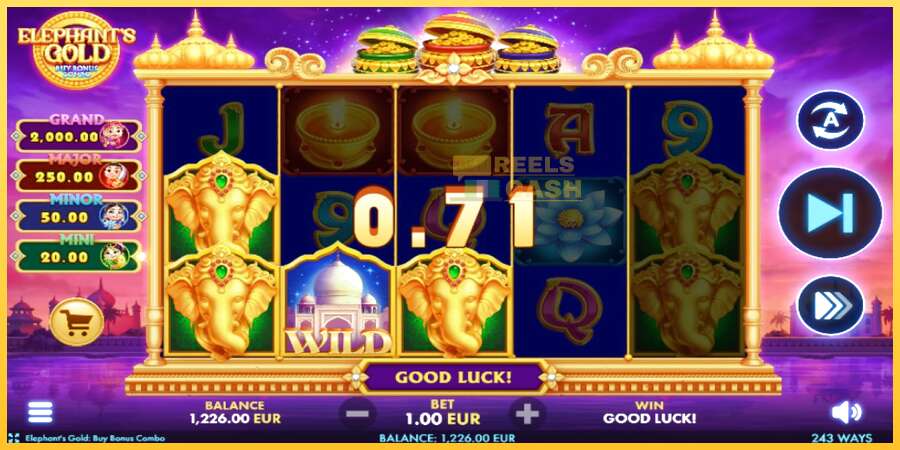 Elephants Gold Buy Bonus Combo акча үчүн оюн машинасы, сүрөт 3