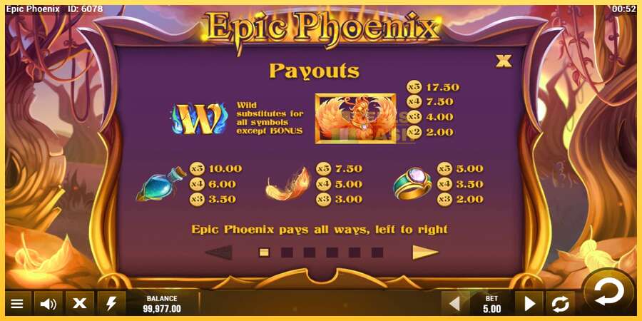 Epic Phoenix акча үчүн оюн машинасы, сүрөт 4