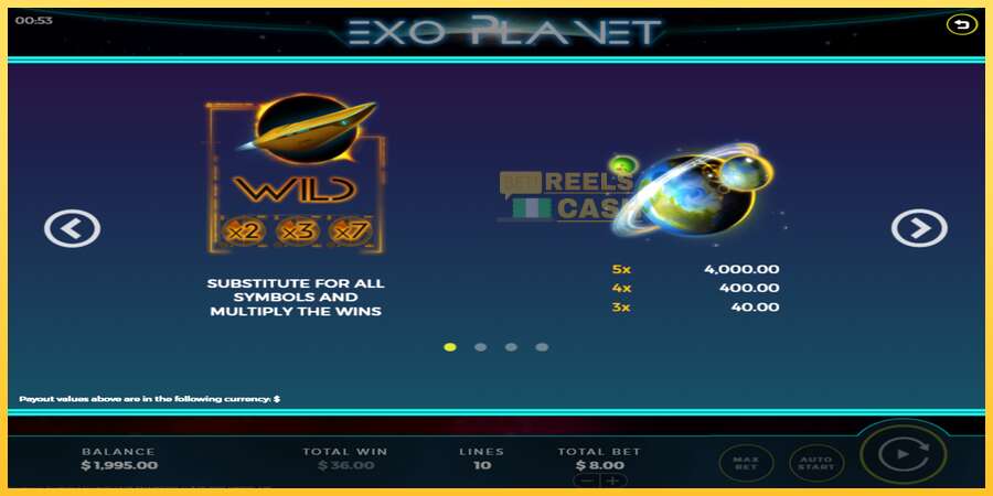 Exo Planet акча үчүн оюн машинасы, сүрөт 4