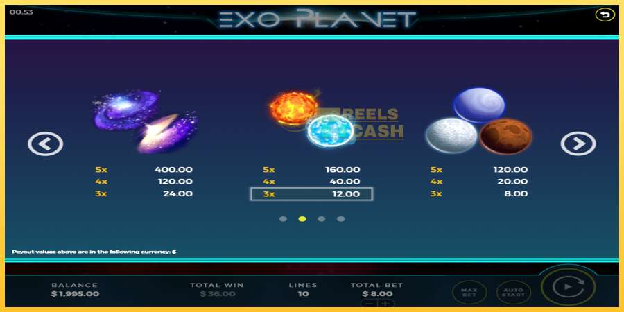 Exo Planet акча үчүн оюн машинасы, сүрөт 5