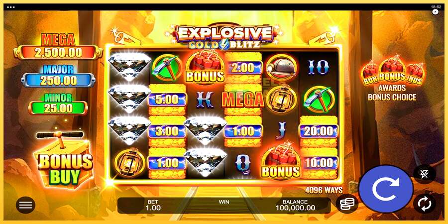 Explosive Gold Blitz акча үчүн оюн машинасы, сүрөт 1