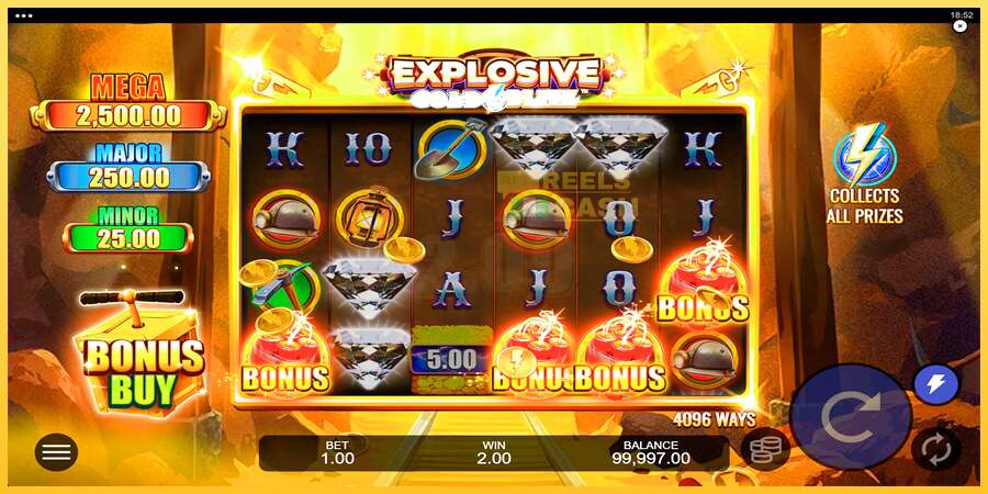 Explosive Gold Blitz акча үчүн оюн машинасы, сүрөт 2