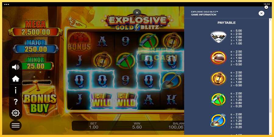 Explosive Gold Blitz акча үчүн оюн машинасы, сүрөт 6