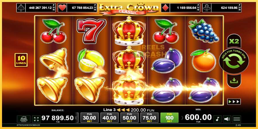 Extra Crown Classic акча үчүн оюн машинасы, сүрөт 2