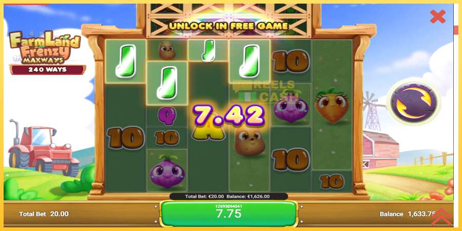 Farmland Frenzy Maxways акча үчүн оюн машинасы, сүрөт 4