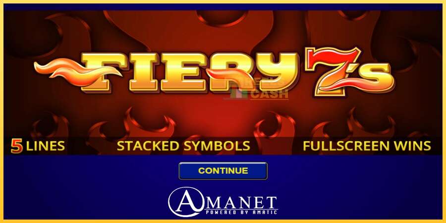 Fiery 7s акча үчүн оюн машинасы, сүрөт 1