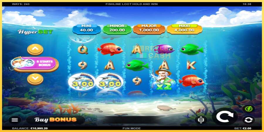 Fishline Loot Hold and Win акча үчүн оюн машинасы, сүрөт 2