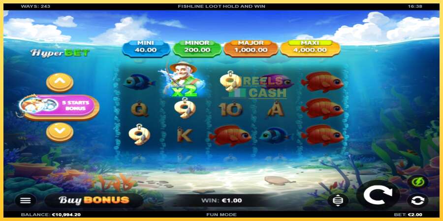 Fishline Loot Hold and Win акча үчүн оюн машинасы, сүрөт 3