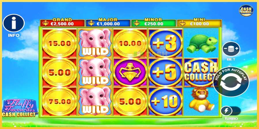 Fluffy Favourites Cash Collect акча үчүн оюн машинасы, сүрөт 1