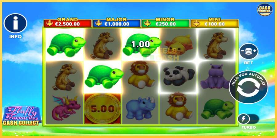 Fluffy Favourites Cash Collect акча үчүн оюн машинасы, сүрөт 3