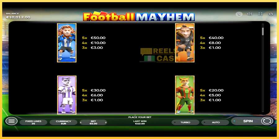 Football Mayhem акча үчүн оюн машинасы, сүрөт 5