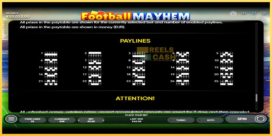 Football Mayhem акча үчүн оюн машинасы, сүрөт 7