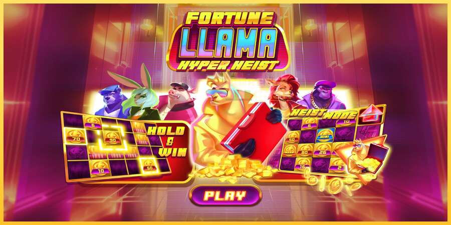 Fortune Llama Hyper Heist акча үчүн оюн машинасы, сүрөт 1