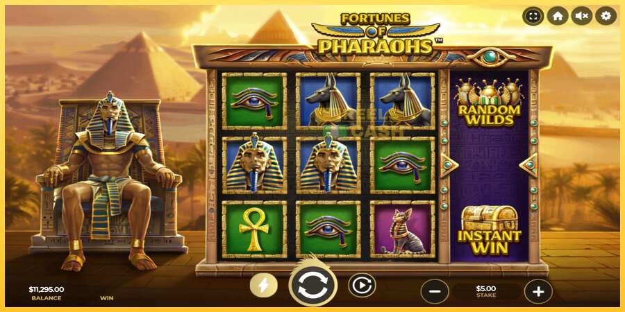 Fortunes of Pharaohs акча үчүн оюн машинасы, сүрөт 2