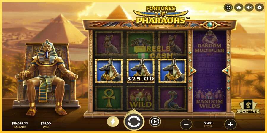 Fortunes of Pharaohs акча үчүн оюн машинасы, сүрөт 3