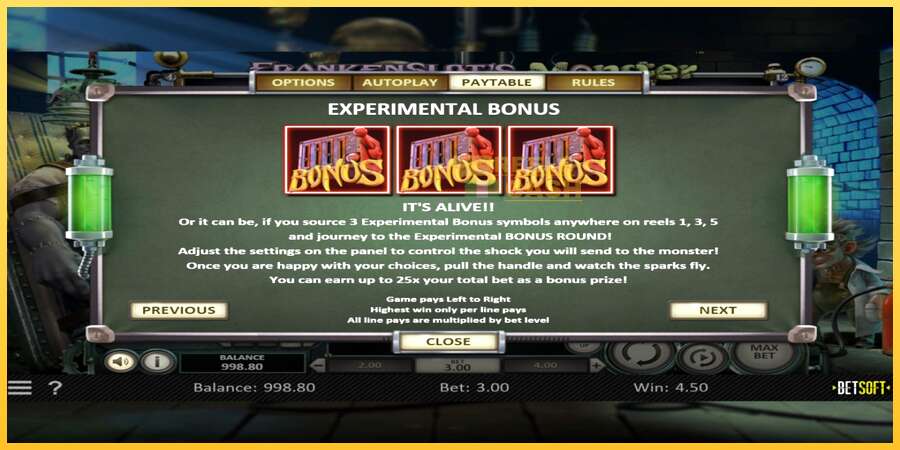 Frankenslots Monster акча үчүн оюн машинасы, сүрөт 5