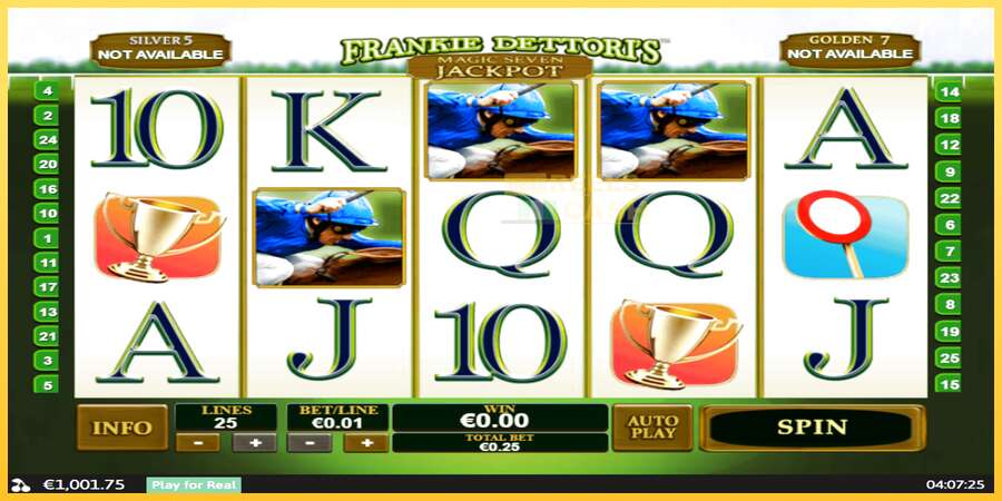 Frankie Dettori Magic Seven Jackpot акча үчүн оюн машинасы, сүрөт 1