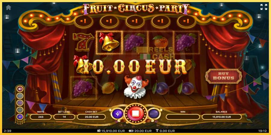 Fruit Circus Party акча үчүн оюн машинасы, сүрөт 4