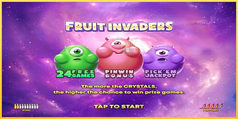 Fruit Invaders акча үчүн оюн машинасы, сүрөт 1