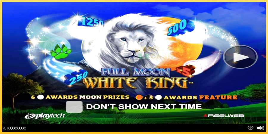 Full Moon: White King акча үчүн оюн машинасы, сүрөт 1