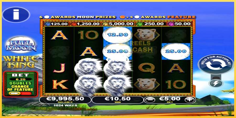 Full Moon: White King PowerPlay Jackpot акча үчүн оюн машинасы, сүрөт 2