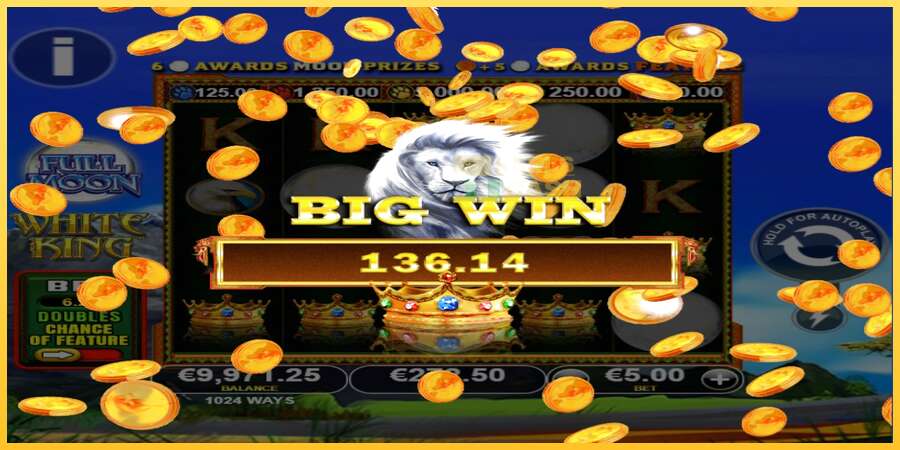 Full Moon: White King PowerPlay Jackpot акча үчүн оюн машинасы, сүрөт 4