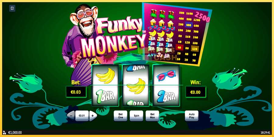 Funky Monkey акча үчүн оюн машинасы, сүрөт 1