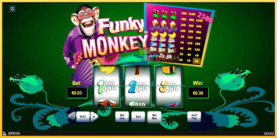 Funky Monkey акча үчүн оюн машинасы, сүрөт 2