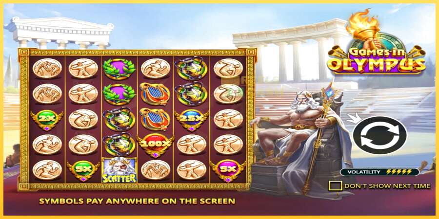 Games in Olympus акча үчүн оюн машинасы, сүрөт 1