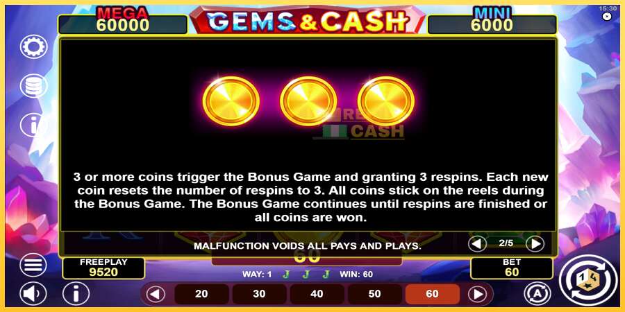 Gems & Cash акча үчүн оюн машинасы, сүрөт 6