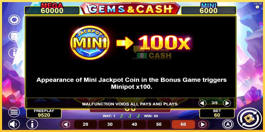 Gems & Cash акча үчүн оюн машинасы, сүрөт 7