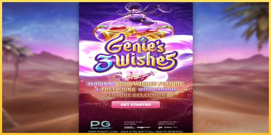 Genies 3 Wishes акча үчүн оюн машинасы, сүрөт 1