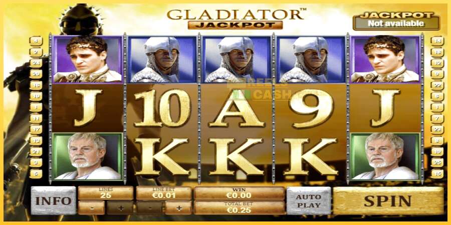 Gladiator Jackpot акча үчүн оюн машинасы, сүрөт 1