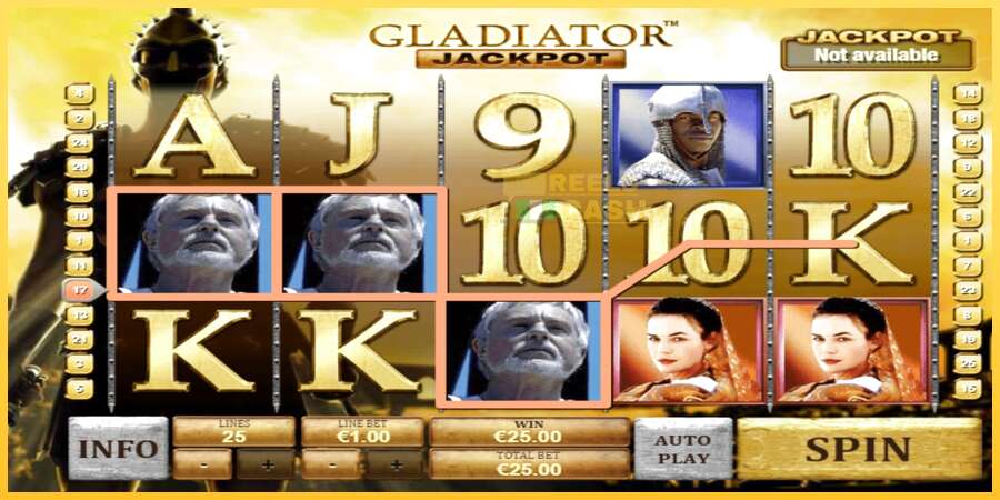 Gladiator Jackpot акча үчүн оюн машинасы, сүрөт 2