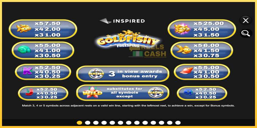 Gold Fishy Free Spins акча үчүн оюн машинасы, сүрөт 4