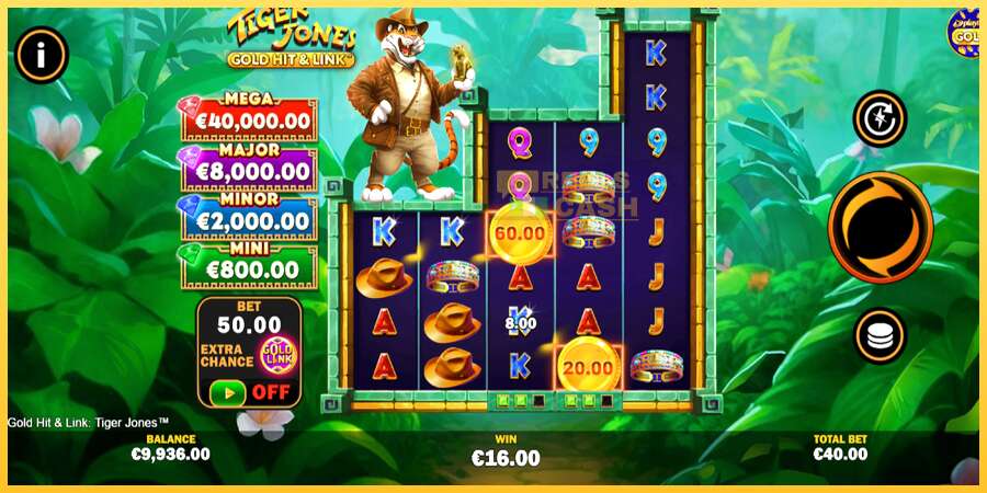 Gold Hit & Link: Tiger Jones акча үчүн оюн машинасы, сүрөт 3