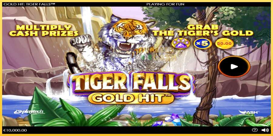 Gold Hit: Tiger Falls акча үчүн оюн машинасы, сүрөт 1