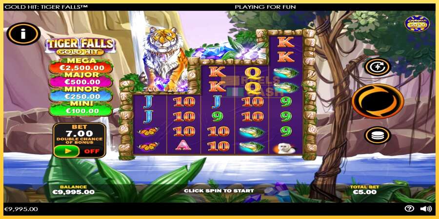 Gold Hit: Tiger Falls акча үчүн оюн машинасы, сүрөт 2