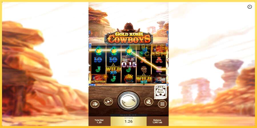 Gold Rush Cowboys акча үчүн оюн машинасы, сүрөт 2