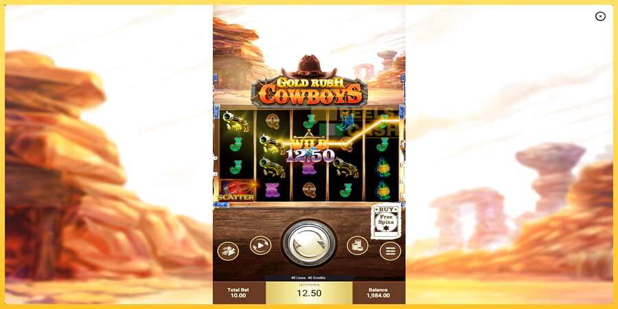 Gold Rush Cowboys акча үчүн оюн машинасы, сүрөт 3