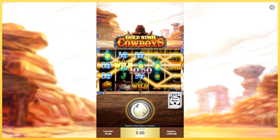 Gold Rush Cowboys акча үчүн оюн машинасы, сүрөт 5