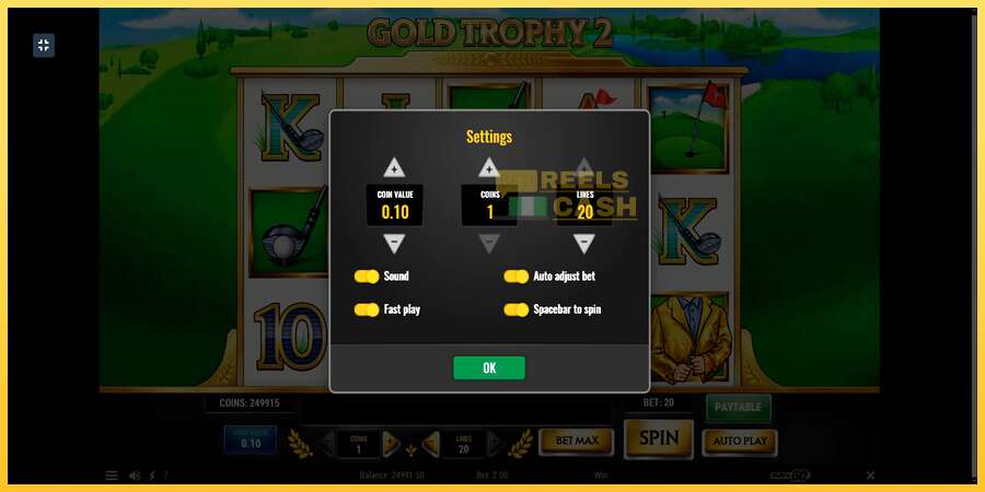 Gold Trophy 2 акча үчүн оюн машинасы, сүрөт 7