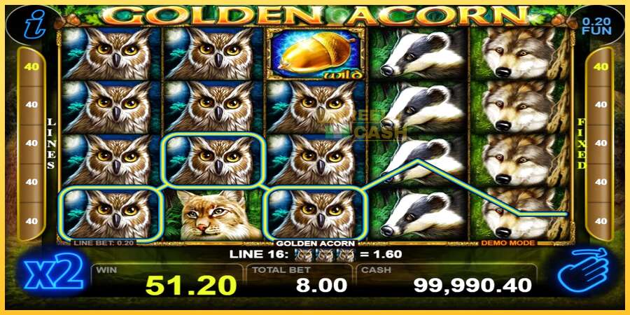 Golden Acorn акча үчүн оюн машинасы, сүрөт 2