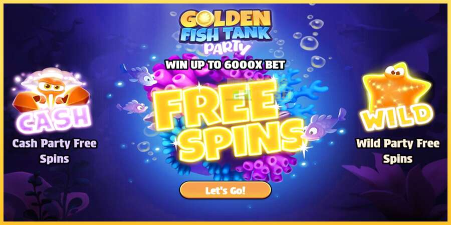 Golden Fish Tank Party акча үчүн оюн машинасы, сүрөт 1