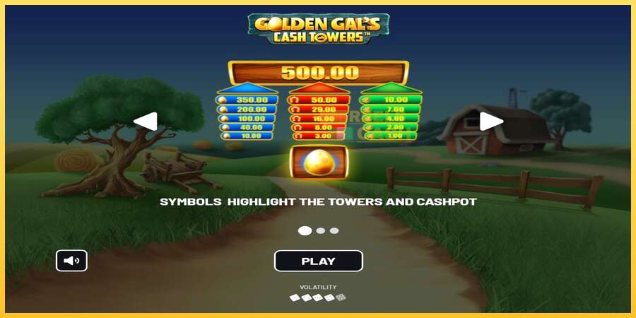 Golden Gal’s Cash Tower акча үчүн оюн машинасы, сүрөт 1